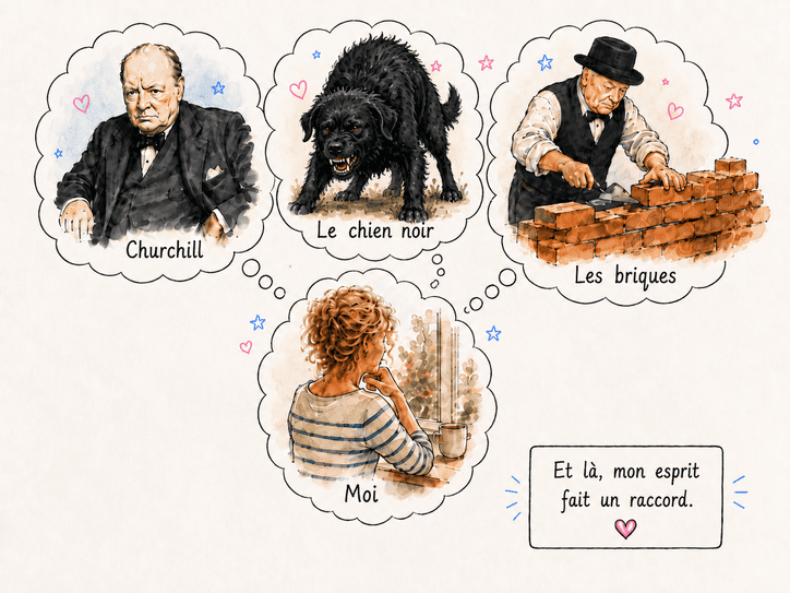 Transidentité et cheminement personnel de Sabine : Churchill, le “chien noir” de la dépression et les briques comme moyen d’éloigner les pensées noires